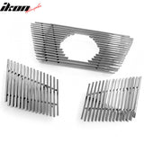 2005-2007 Nissan Pathfinder Billet Style Front Bumper Upper Grille Inserts Stainless Steel
