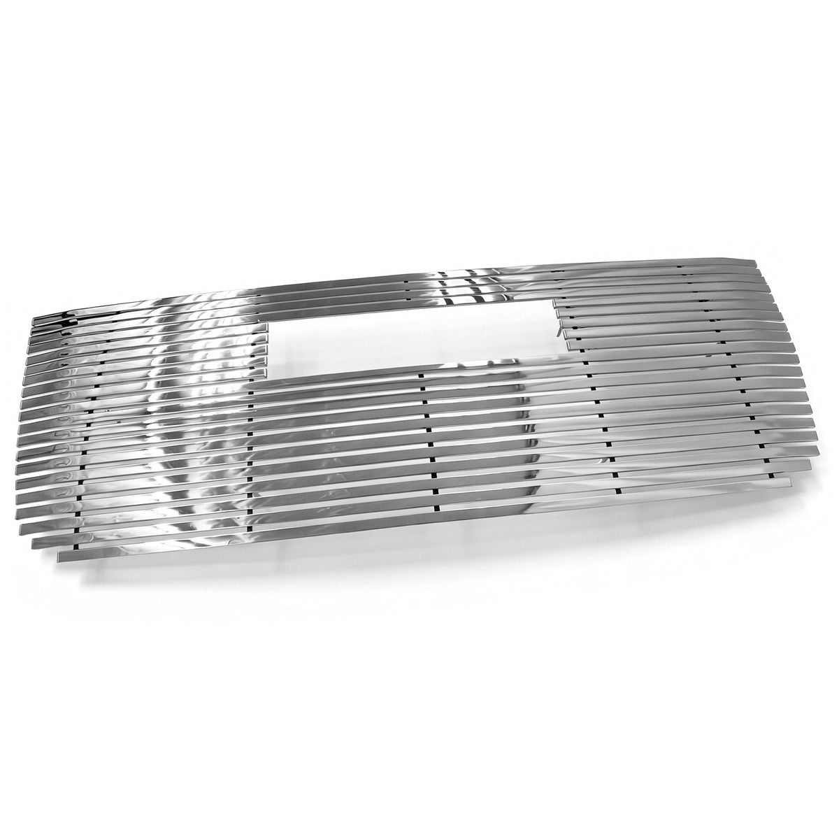 2008-2010 GMC Yukon Hybrid Front Bumper Hood Upper Grille Insert Replacement Chrome Stainless Steel Billet Style