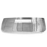 2008-2010 GMC Yukon Hybrid Front Bumper Hood Upper Grille Insert Replacement Chrome Stainless Steel Billet Style