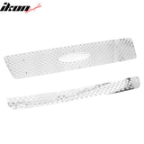 2004-2005 Ford F-150 Chrome Oval Mesh Style Front Bumper Upper Lower Grille 2PCS
