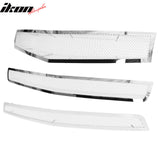 2010-2013 Chevy Camaro 3PCS Front Bumper Hood Upper & Lower Grille Replacement Chrome Stainless Steel Perimeter Woven Mesh Style