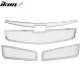 2011-2014 Chevy Cruze Mesh Style Chrome Front Upper Grille Stainless Steel