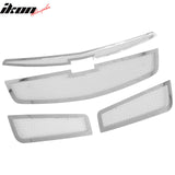 2011-2014 Chevy Cruze Mesh Style Chrome Front Upper Grille Stainless Steel