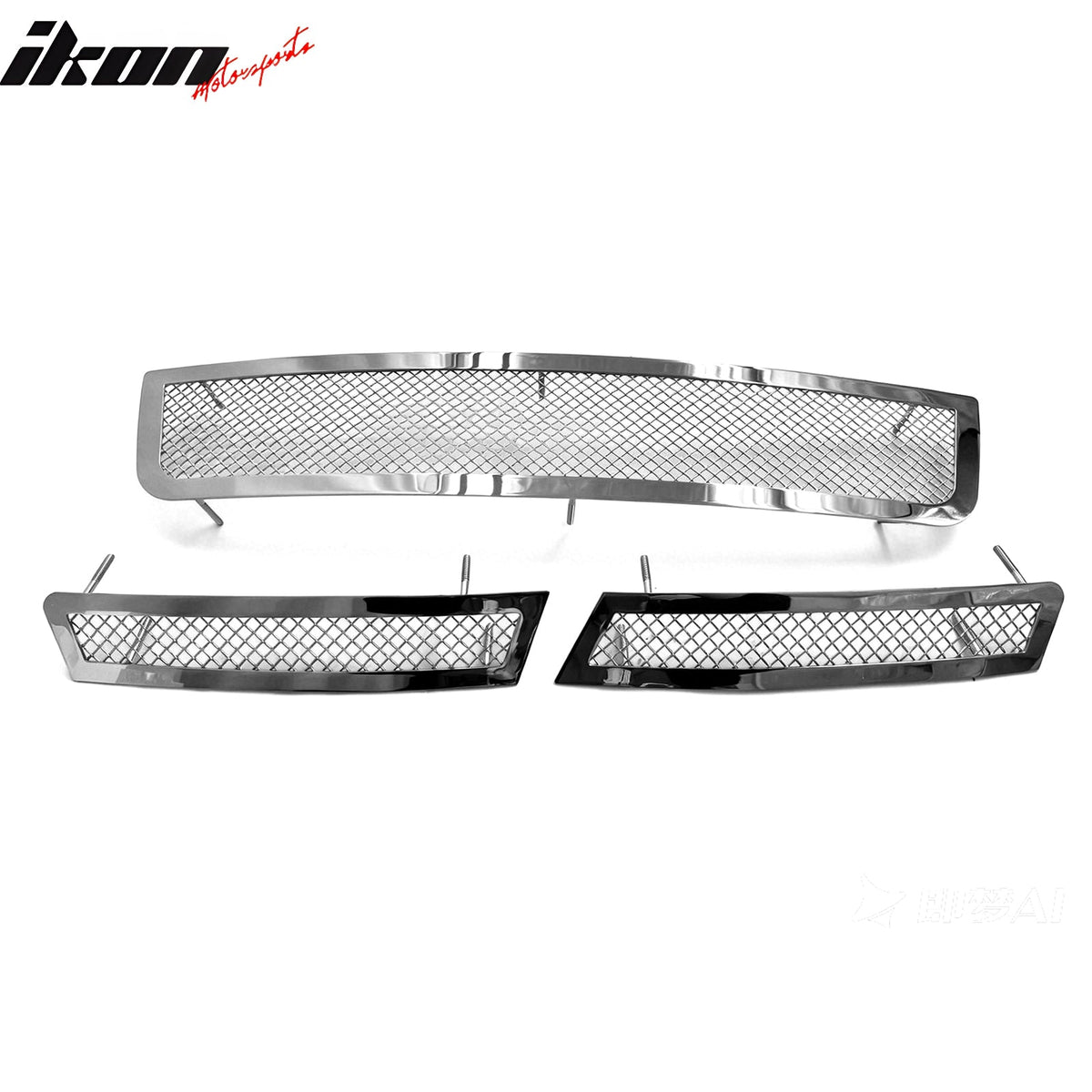 2006-2013 Chevy Impala Mesh Style Front Bumper Grille Stainless Steel