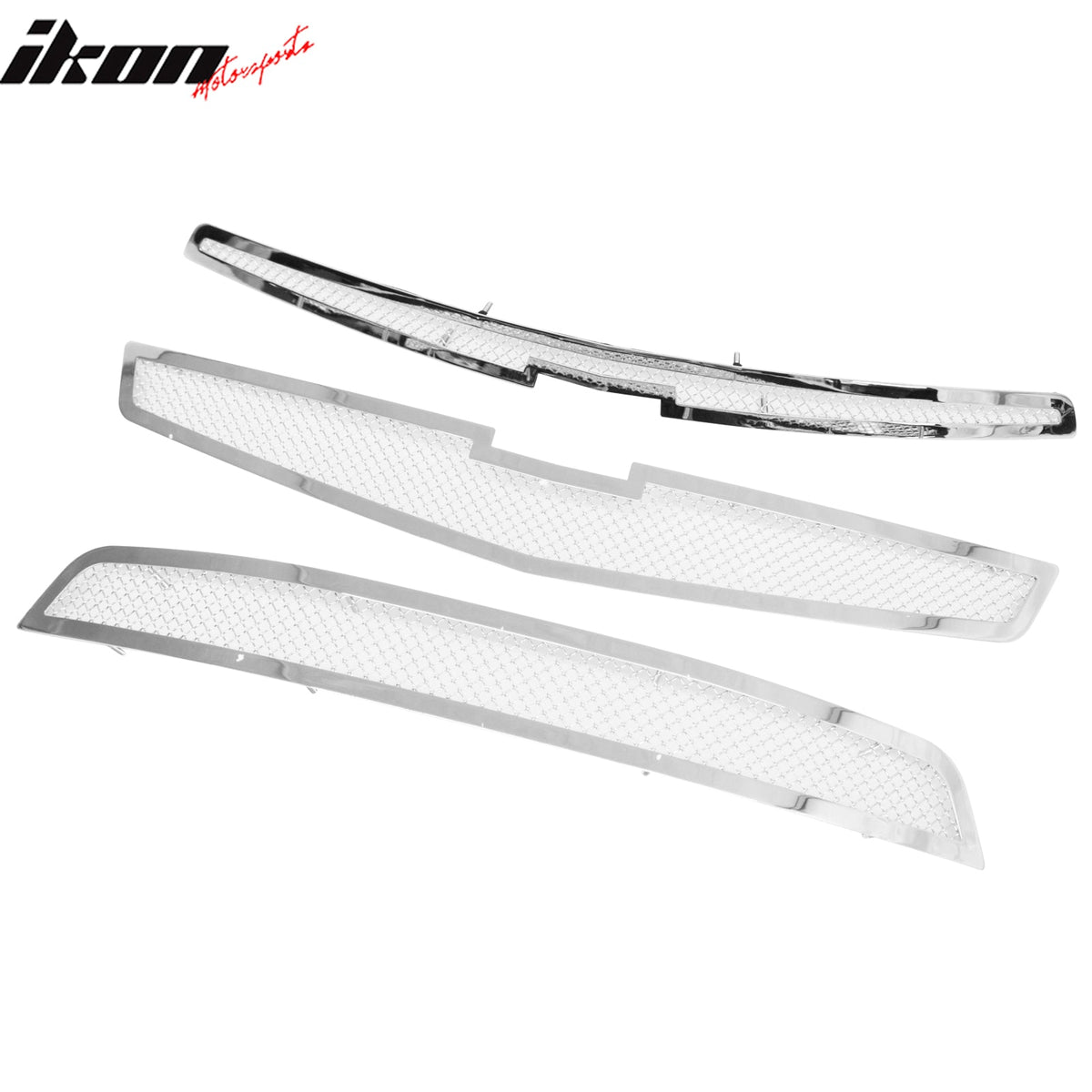 2013 Chevrolet Malibu Mesh Style Chrome Front Grille Insert Steel 3PC