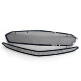 2016-2018 Chevy Malibu Mesh Style Black Front Upper + Center Grille