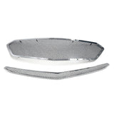 2016-2018 Chevy Malibu Mesh Style Chrome Front Upper + Center Grille