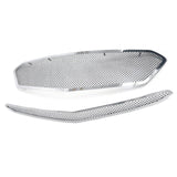 2016-2018 Chevy Malibu Mesh Style Chrome Front Upper + Center Grille