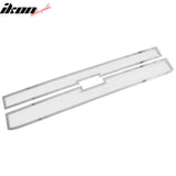 2015-2019 Chevy Silverado 2500 HD/3500 HD 2PCS Front Bumper Hood Upper Grille Insert Replacement Chrome Stainless Steel Mesh Style