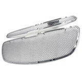 2013-2015 Chevy Spark Mesh Style Chrome Front Upper + Center Grille