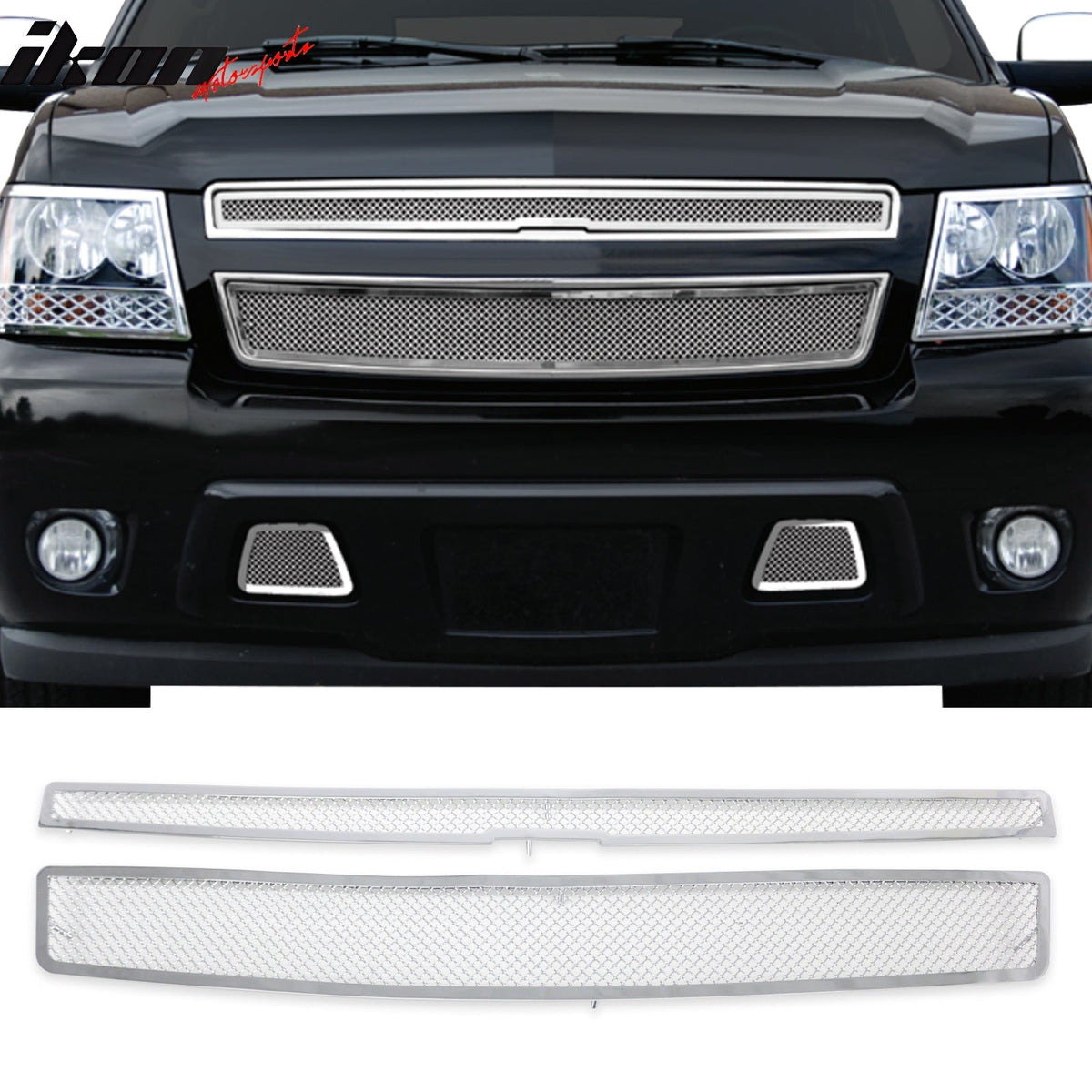 Clearance! 2007-2014 Chevy Tahoe Mesh Chrome Front Insert Grille Stainless Steel