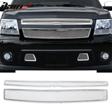 Clearance! 2007-2014 Chevy Tahoe Mesh Chrome Front Insert Grille Stainless Steel