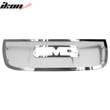 2007-2014 GMC Yukon & Yukon XL Front Bumper Hood Upper Grille Insert Replacement Chrome Stainless Steel Mesh Style