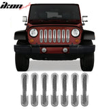 2007-2013 Jeep Wrangler Bumper Upper Mesh Grill Insert Stainless Steel