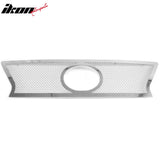 Front Bumper Upper Hood Mesh Grille Insert Assembly Replacement 2013-2015 Lexus RX350 Chrome Stainless Steel