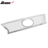 Front Bumper Upper Hood Mesh Grille Insert Assembly Replacement 2013-2015 Lexus RX350 Chrome Stainless Steel