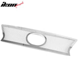 Front Bumper Upper Hood Mesh Grille Insert Assembly Replacement 2013-2015 Lexus RX350 Chrome Stainless Steel