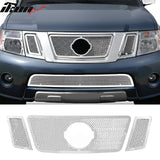 2008-2012 Nissan Pathfinder Mesh Chrome Front Grille Stainless Steel