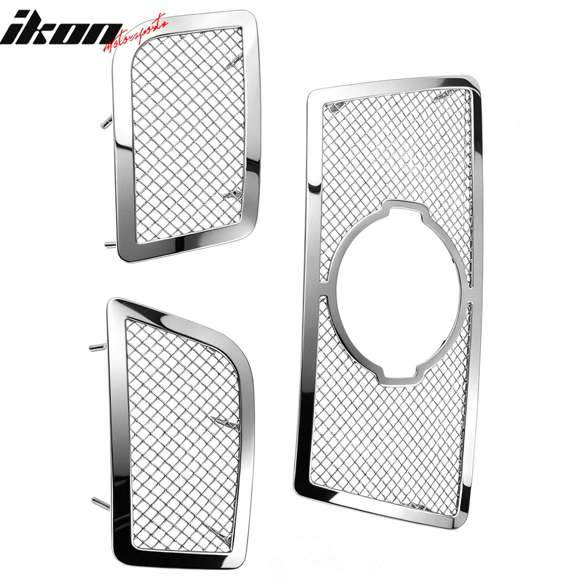 2008-2015 Nissan Titan Mesh Style Front Bumper Grille Chrome Stainless Steel