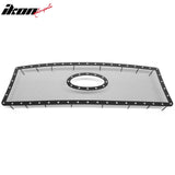 Front Bumper Upper Hood Mesh Grille Insert Assembly Replacement 2009-2014 Ford F-150 Chrome Stainless Steel