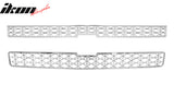 2007-2010 Chevy Silverado Chrome Front Bumper Upper Insert Grille ABS
