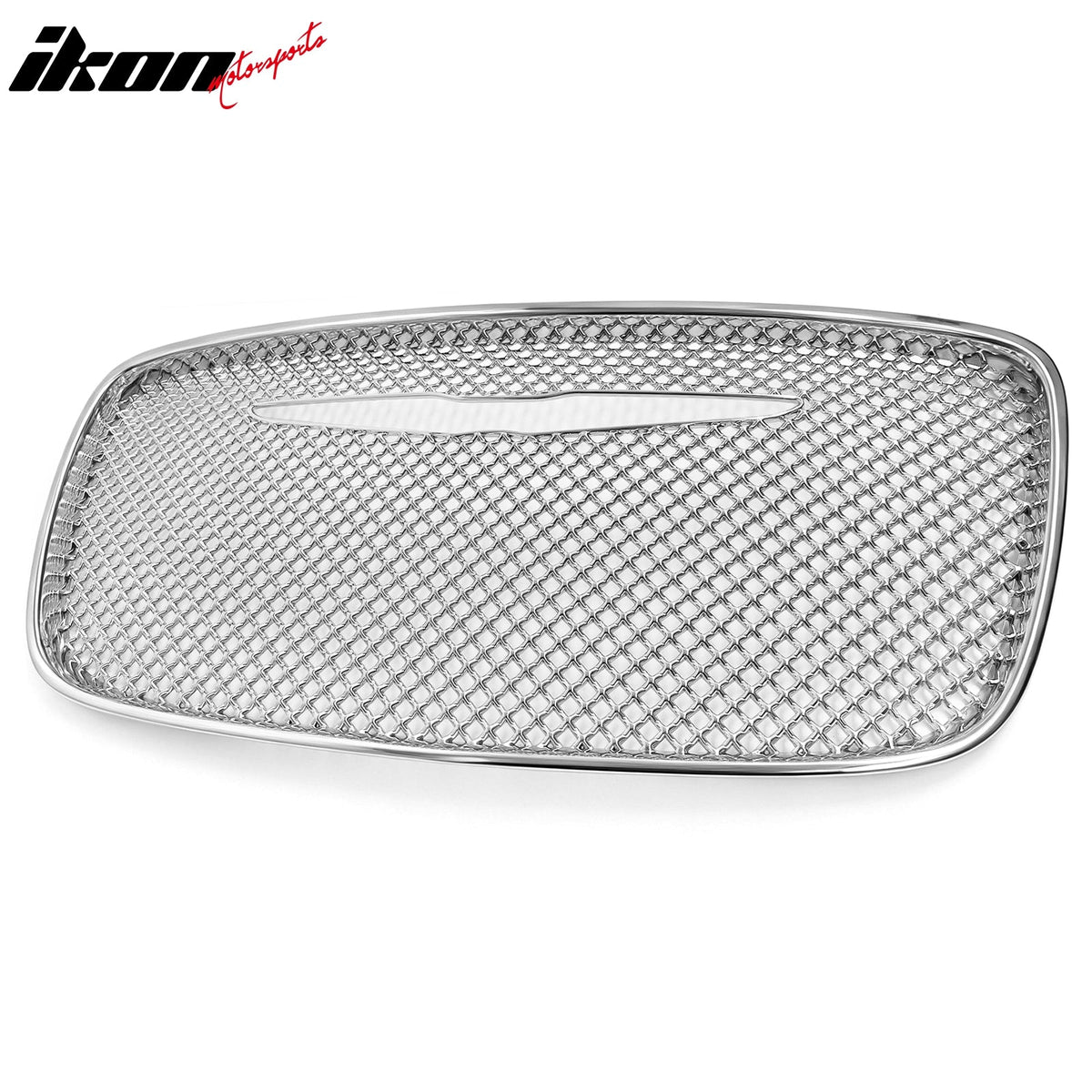 2015-2023 Chrysler 300 Front Bumper Hood Grille Cover Chrome Mesh Style