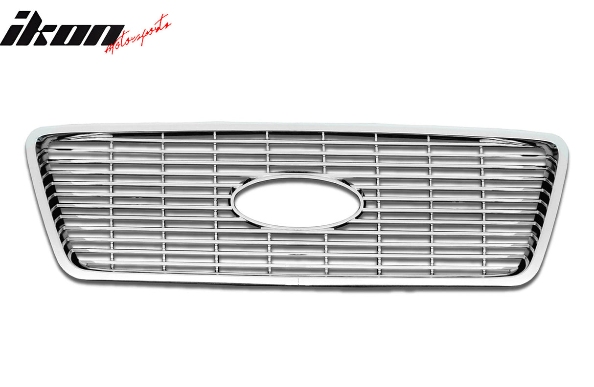2004-2008 Ford F-150 Chrome Front Bumper Hood Upper Insert Grille ABS