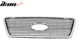 2004-2008 Ford F-150 Chrome Front Bumper Hood Upper Insert Grille ABS