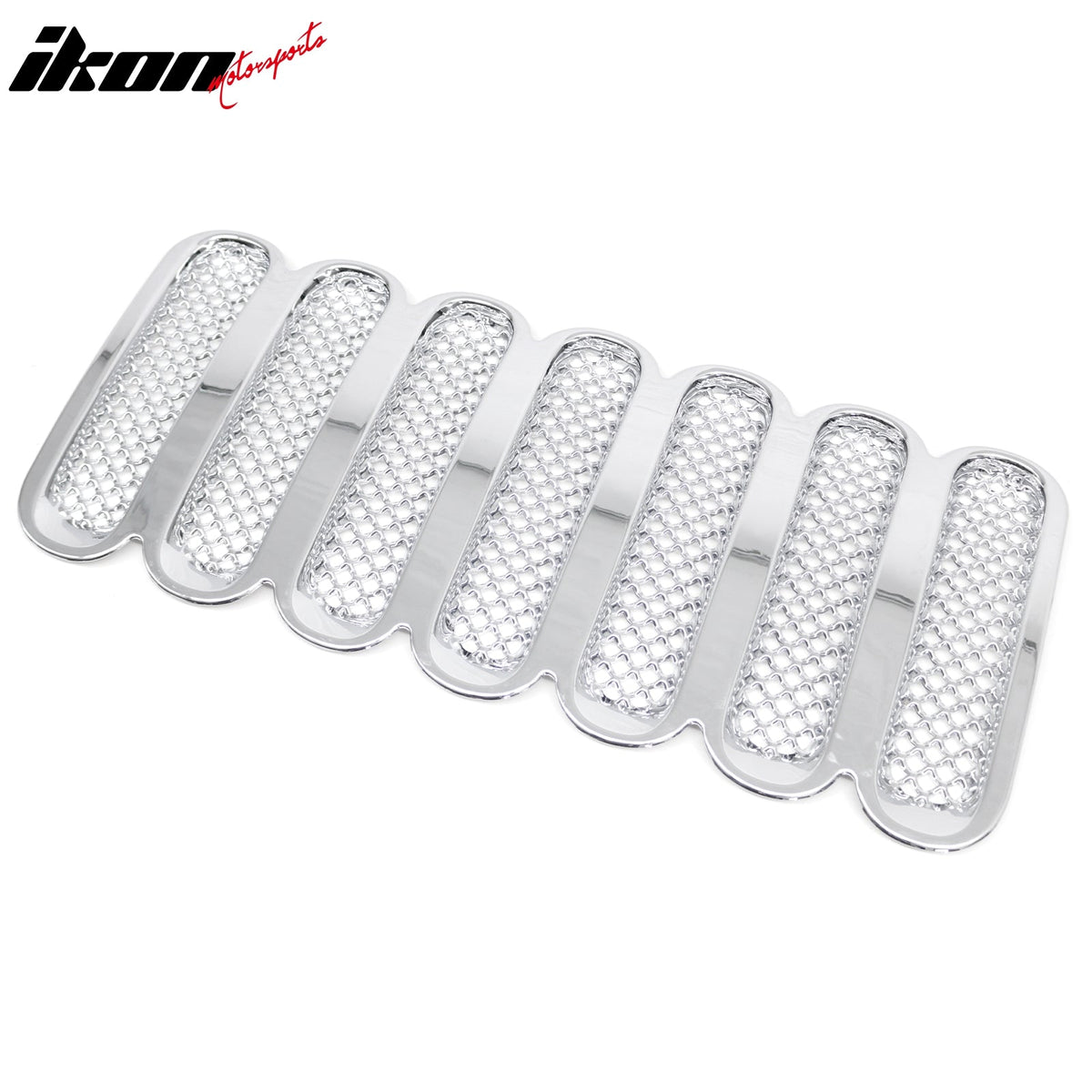 2007-2017 Jeep Wrangler & 18 Wrangler JK Front Grille Chrome ABS Mesh Style