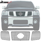 2004-2007 Nissan Titan Horizontal Style Front Upper Grille Insert 3PCS