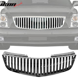 2006-2011 Cadillac DTS Vertical Style Upper Grille Grill Chrome ABS