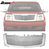 2002-2006 Cadillac Escalade Vertical Style Bumper Grille Chrome ABS