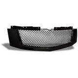 2007-2014 Cadillac Escalade Mesh Style Front Bumper Grille Black ABS