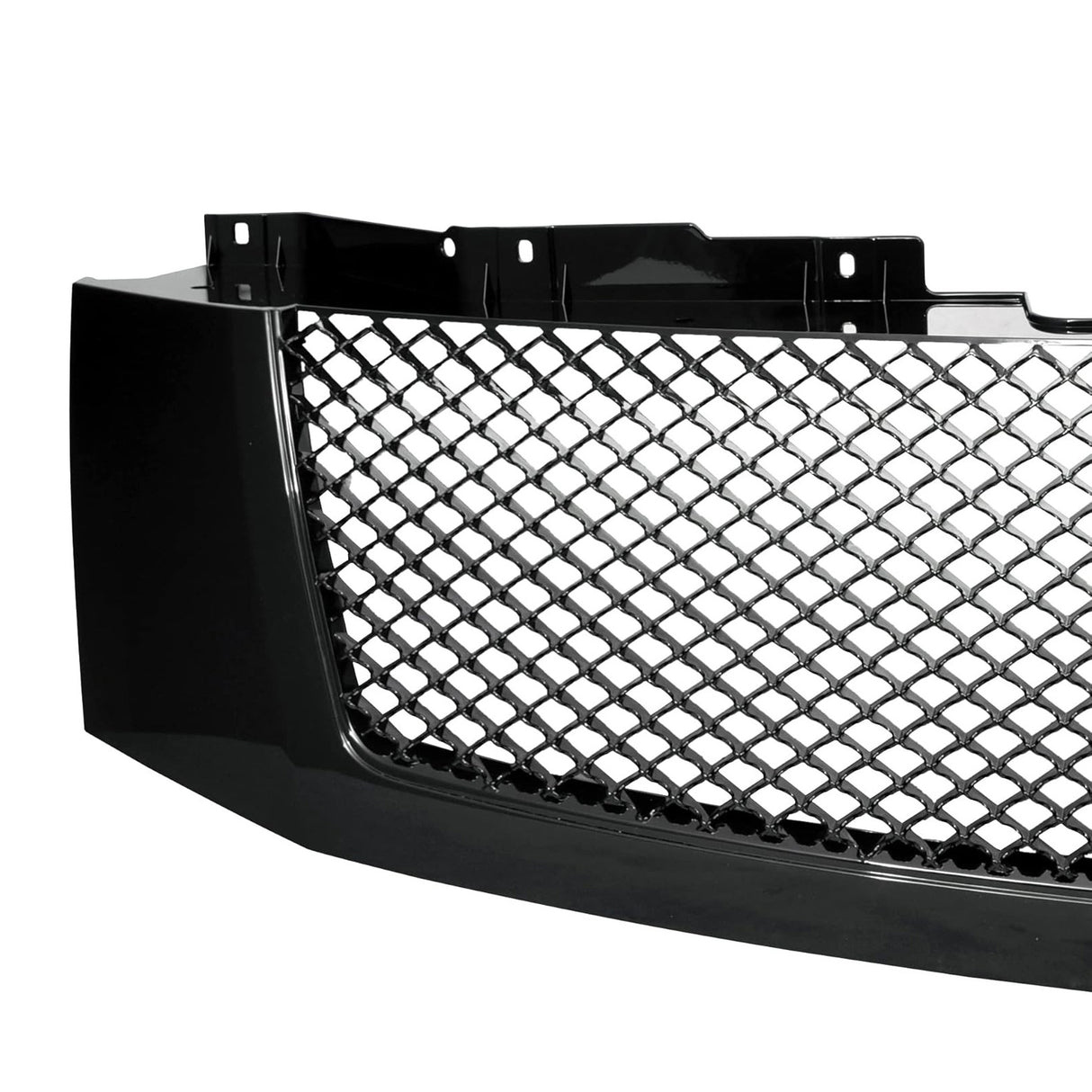 2007-2014 Cadillac Escalade Mesh Style Front Bumper Grille Black ABS