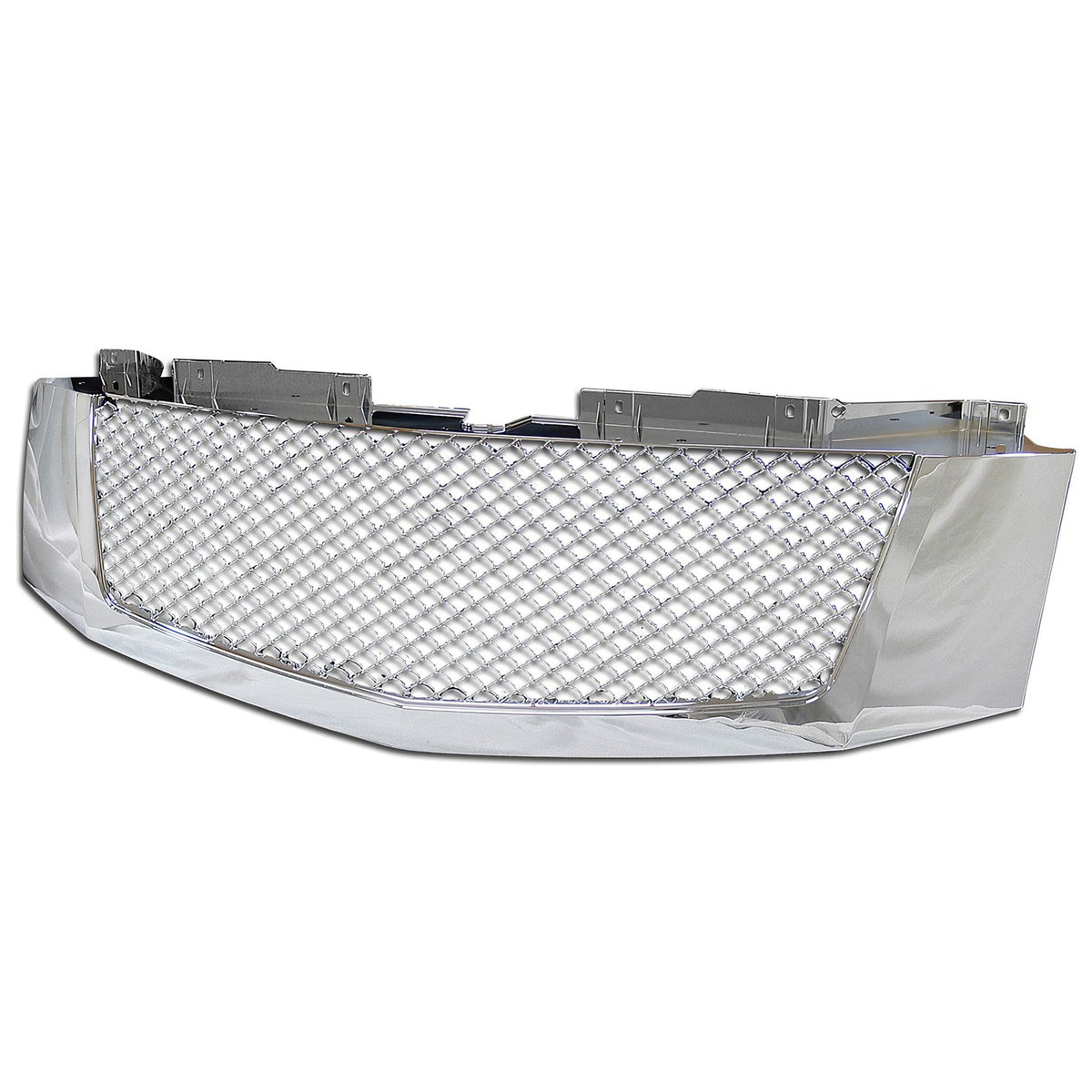 2007-2014 Cadillac Escalade Mesh Style Front Bumper Grille Chrome ABS