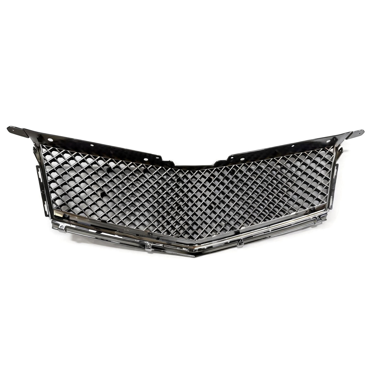 2010-2016 Cadillac SRX Bentley Mesh Style Chrome W/ Black Front Grille ABS