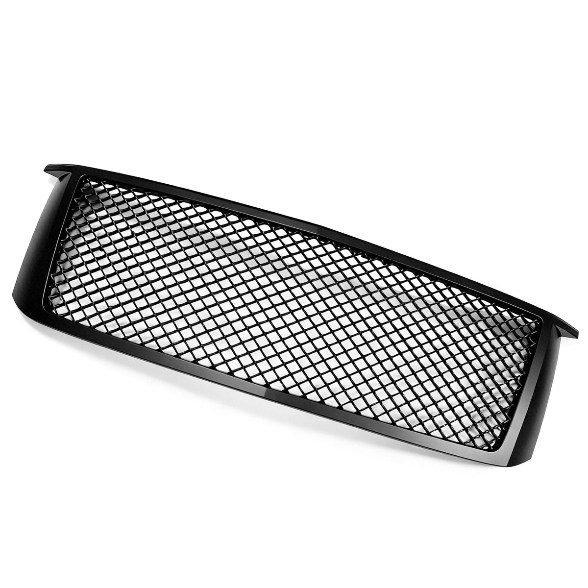 2015-2020 Chevrolet Tahoe & Suburban Front Bumper Hood Upper Grille Replacement Black ABS Plastic Mesh Style