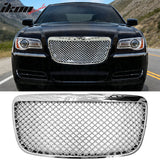 2011-2014 Chrysler 300C Mesh Style ABS Front Hood Mesh Grille - Chrome