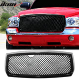 2005-2007 Dodge Dakota Mesh Style Gloss Black Front Upper Grille ABS