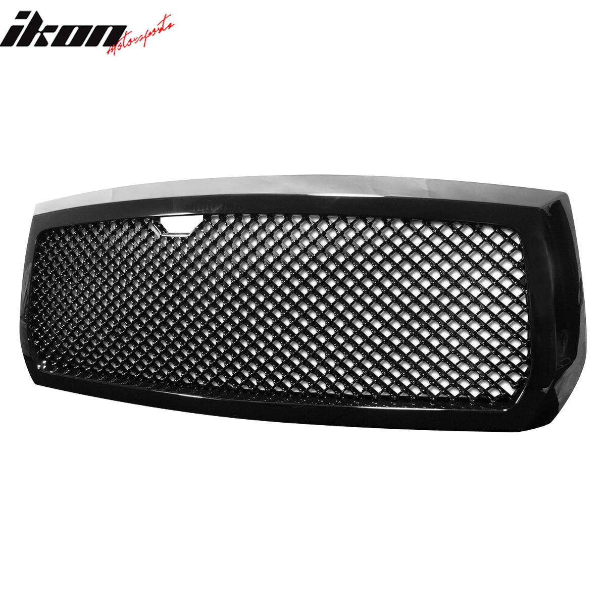 2005-2007 Dodge Dakota Mesh Style Gloss Black Front Upper Grille ABS