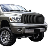 2006-2008 Ram 1500/2500/3500 Vertical Style Upper Grille Black ABS