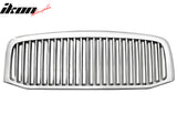 2006-2008 Ram 1500/2500/3500 Vertical Style Upper Grille Chrome ABS