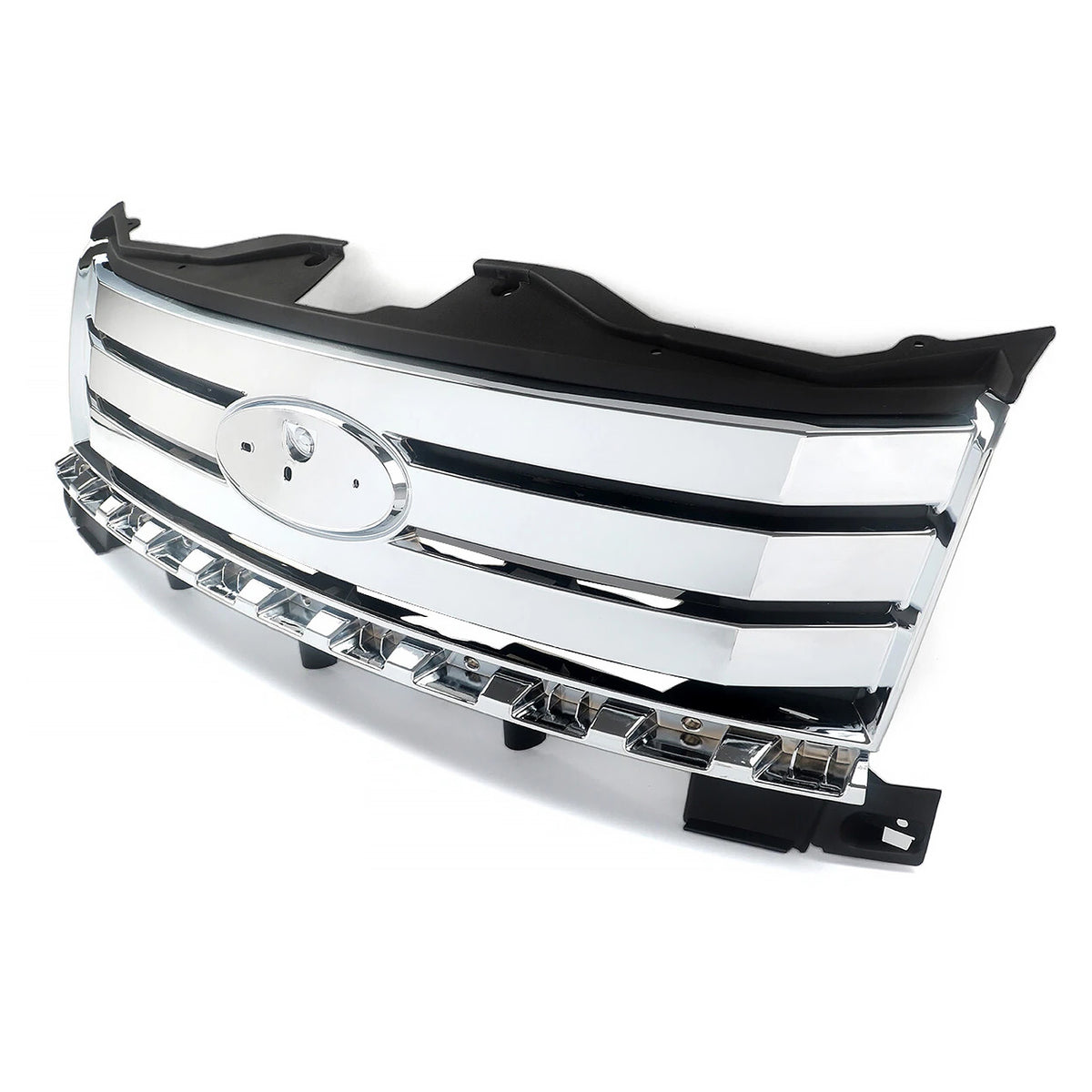 2007-2010 Ford Edge Horizontal Bar W/Mesh Style Chrome Front Grille