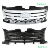 2007-2010 Ford Edge Horizontal Bar W/Mesh Style Chrome Front Grille
