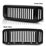 2008-2010 Ford F-250 Super Duty Vertical Bar Gloss Black Front Grille