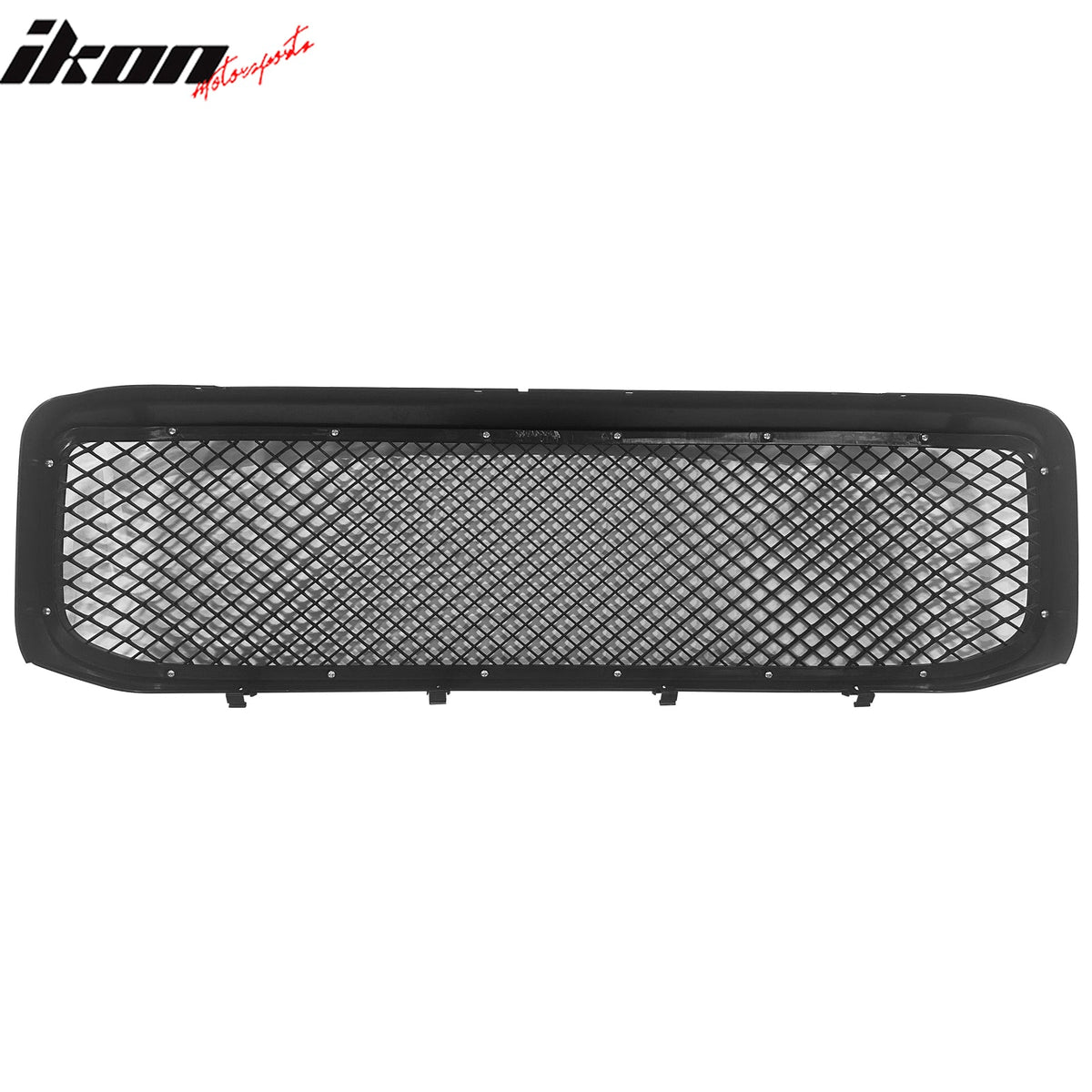 1999-2004 Ford F-250 Diamond Mesh Style Gloss Black Front Upper Grille