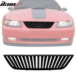 1999-2004 Ford Mustang Billet Style Black Front Upper Mesh Grille ABS