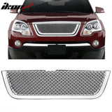 2007-2012 GMC Acadia Mesh Style Chrome Front Upper Mesh Grille ABS