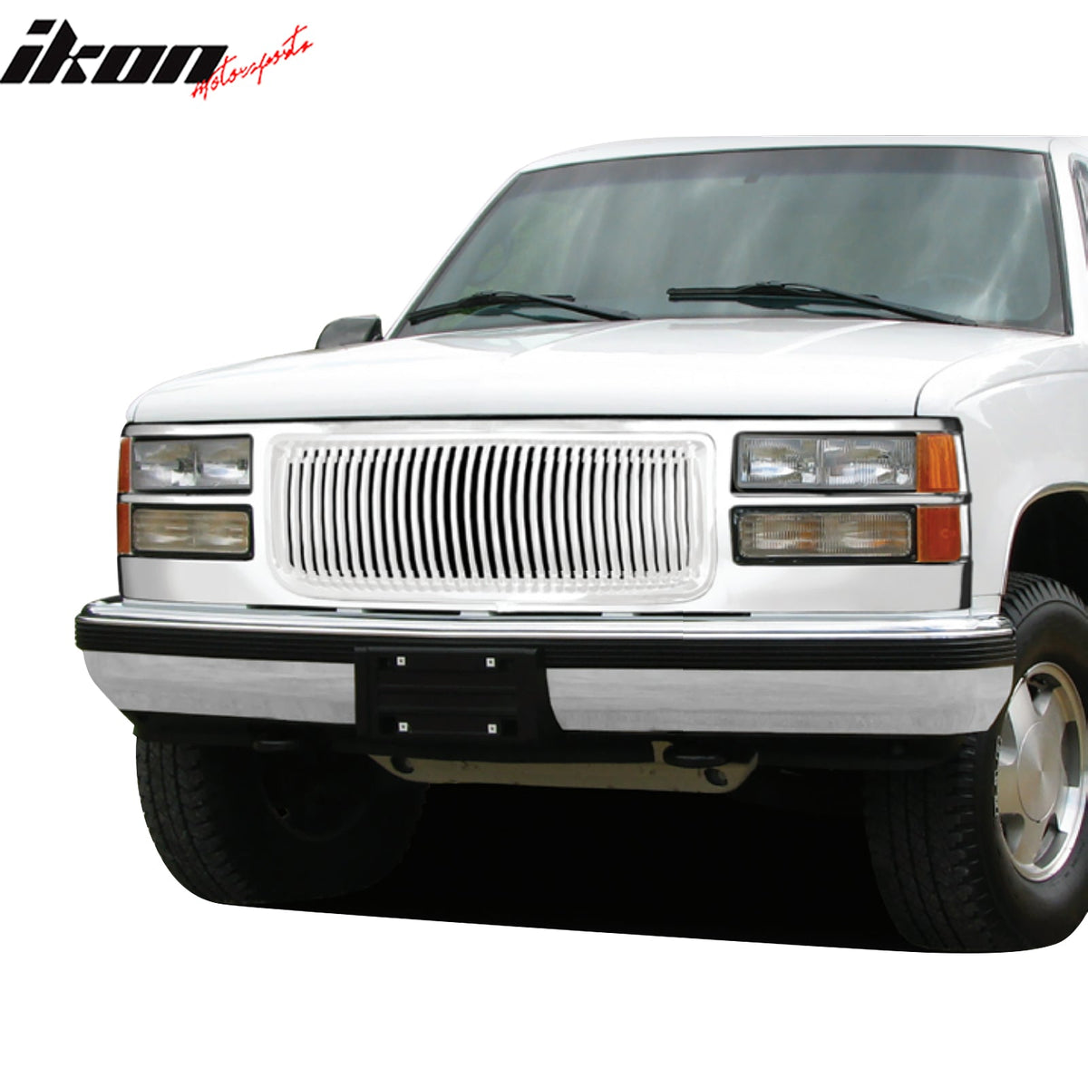 1994-2001 GMC C1500/C2500/C3500/K1500/K2500 Vertical Chrome Grille ABS