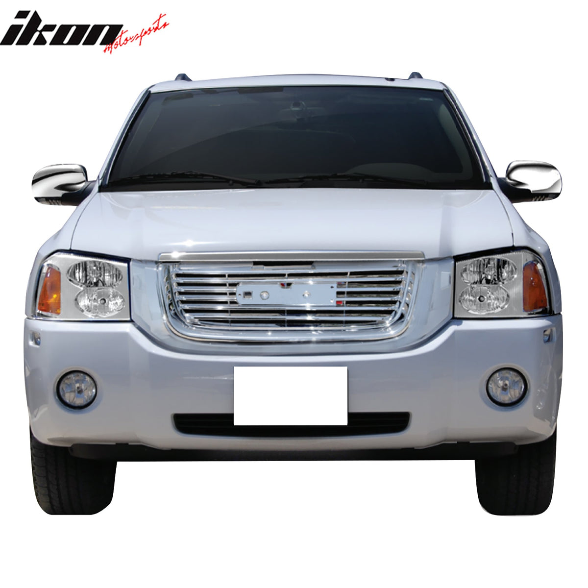 2002-2009 GMC Envoy OE Style Chrome Front Upper Mesh Grille ABS